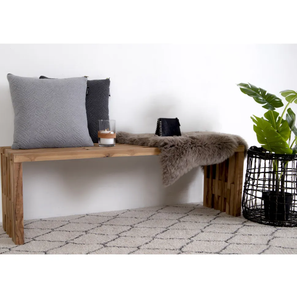 Ławka Benidorm 140cm naturalna tekowa