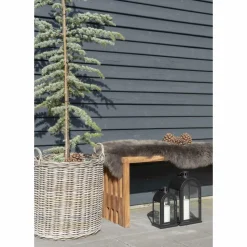 Ławka Benidorm 140cm naturalna tekowa