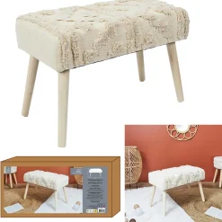 Ławka Boho Bali naturalna