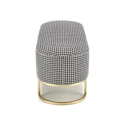 Ławka Edessa z pojemnikiem, w pepitkę