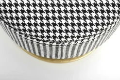 Ławka Edessa z pojemnikiem, w pepitkę