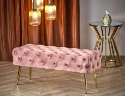 Ławka Nate różowa