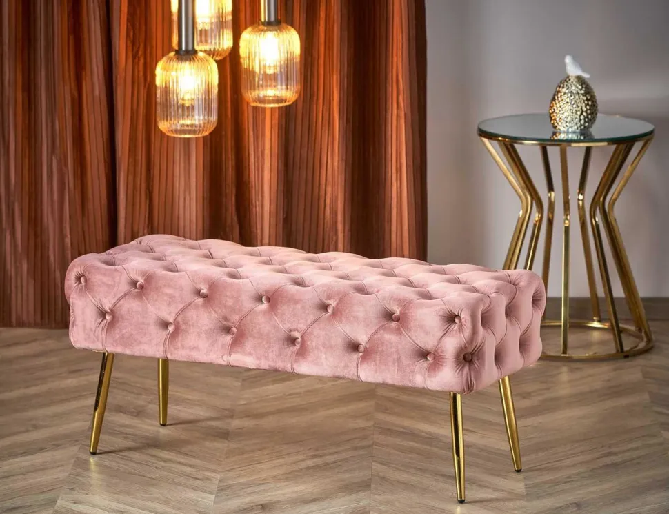 Ławka Nate różowa