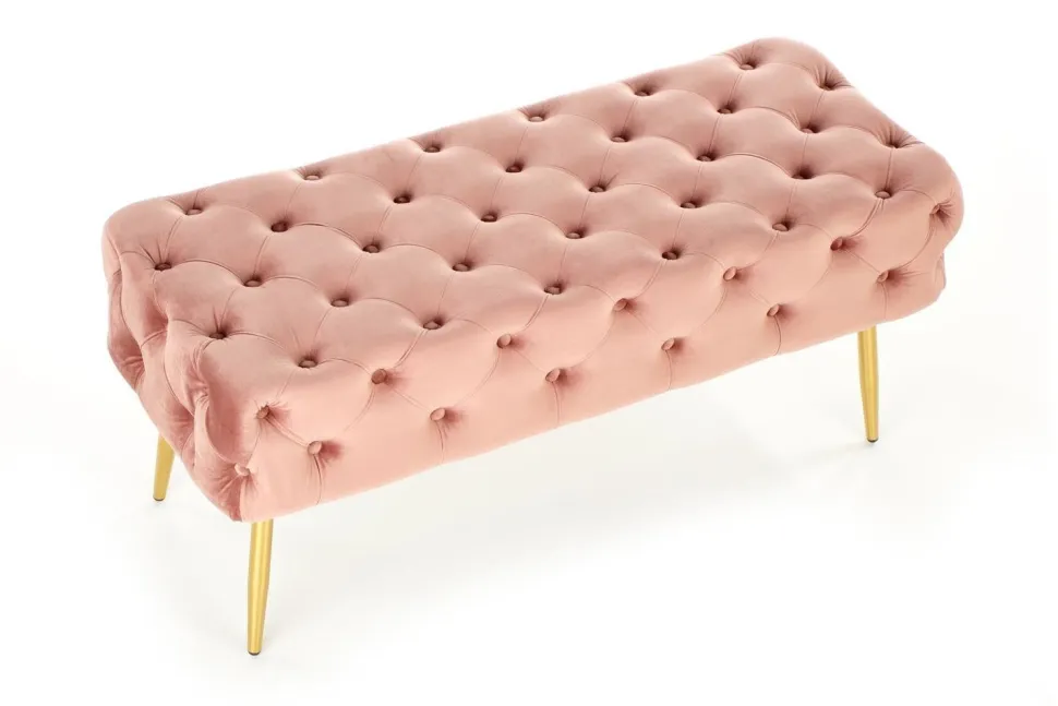 Ławka Nate różowa