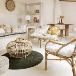 Ławka Neta rattan naturalny