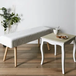 Ławka Paquet Furry biała