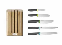 Bambusowy blok z 5 nożami, Elevate JJ