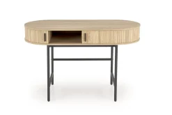 Biurko Bahli naturalne/czarne