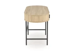 Biurko Bahli naturalne/czarne