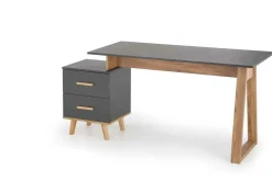 Biurko Exena dąb wotan/ antracyt
