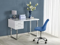 Biurko Gala białe/chrom