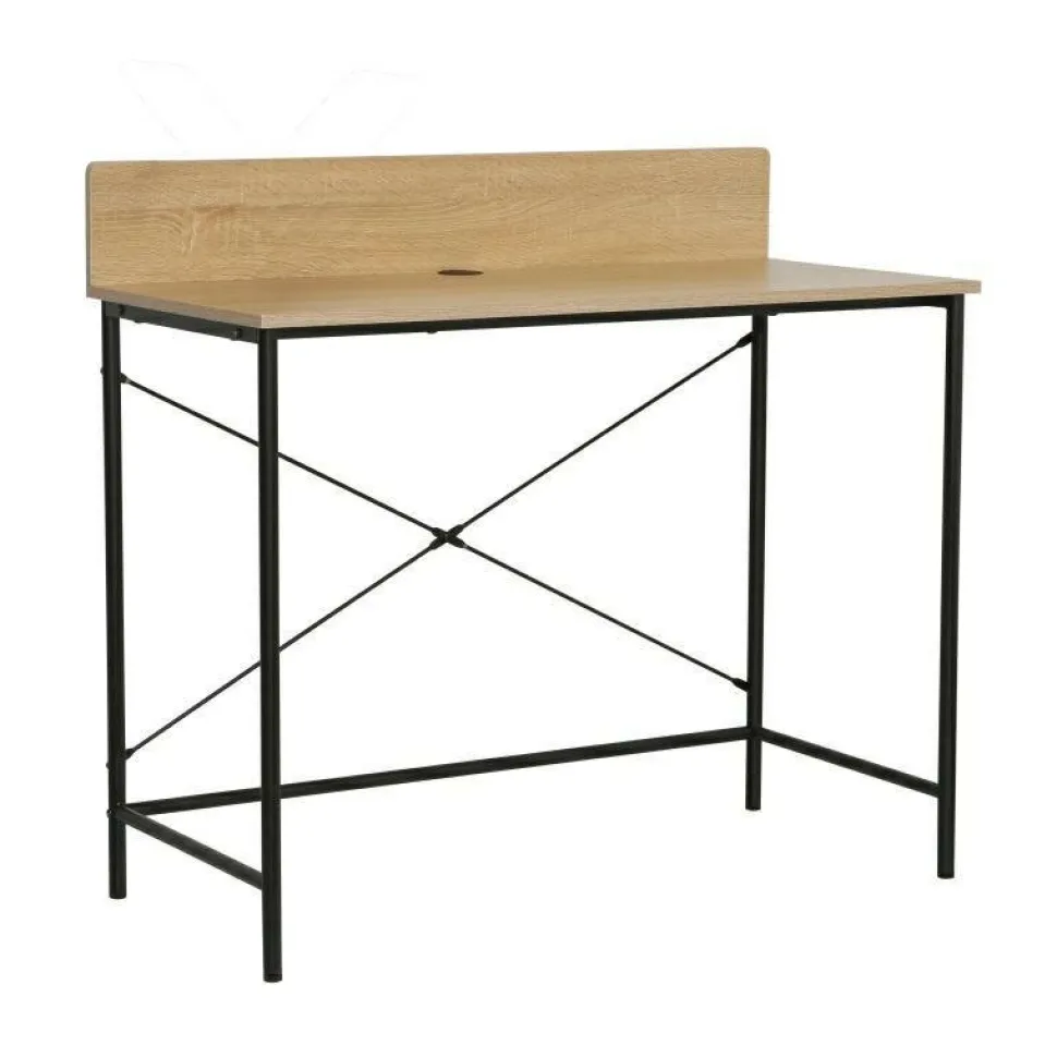 Biurko Hella dąb naturalny/ czarne