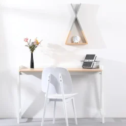 Biurko Malmo naturalne/białe boho