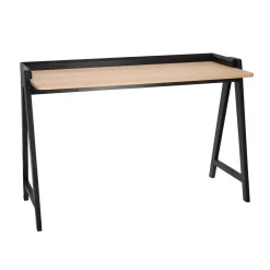 Biurko Malmo naturalne/czarne szerokie