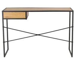 Biurko Oxford Dąb z szufladą naturalny/czarny