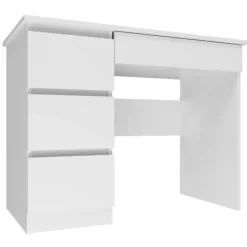 Biurko Valerie lewostronne białe