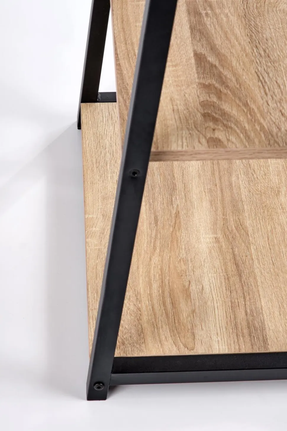 Biurko Womp dąb sonoma/ czarne