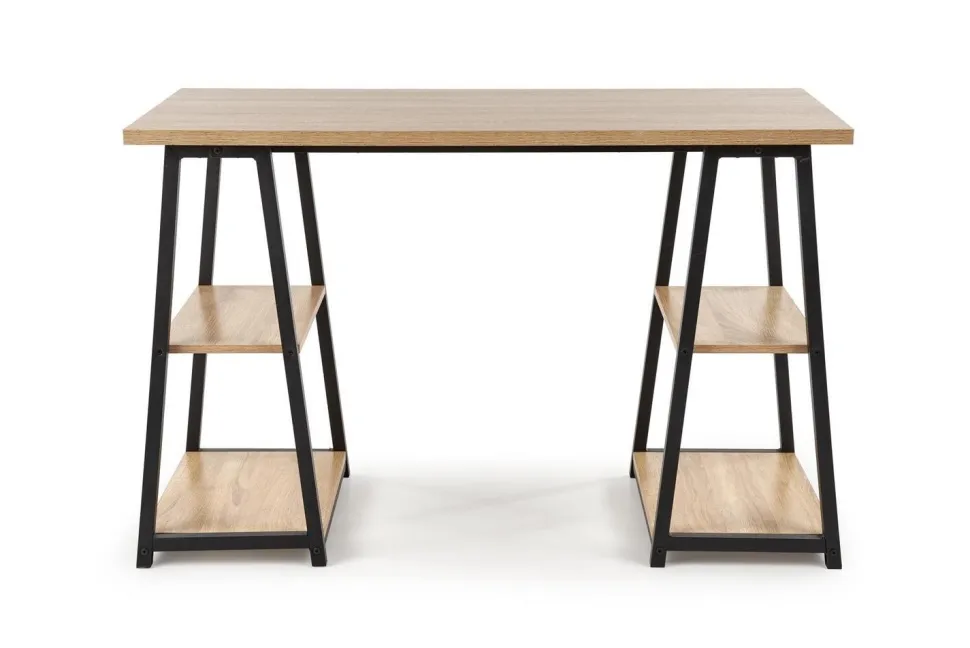 Biurko Womp dąb sonoma/ czarne