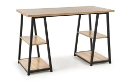 Biurko Womp dąb sonoma/ czarne