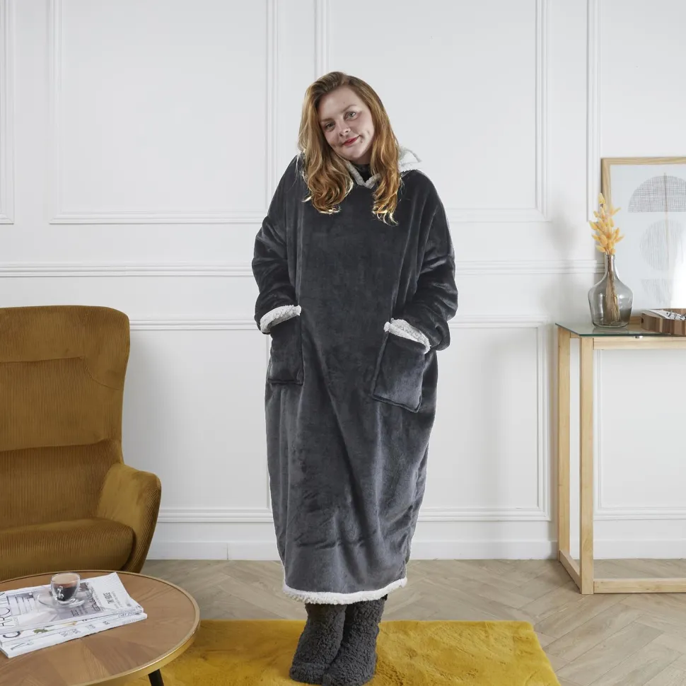 Bluza długa/snuddie szara