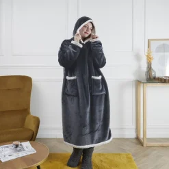 Bluza długa/snuddie szara