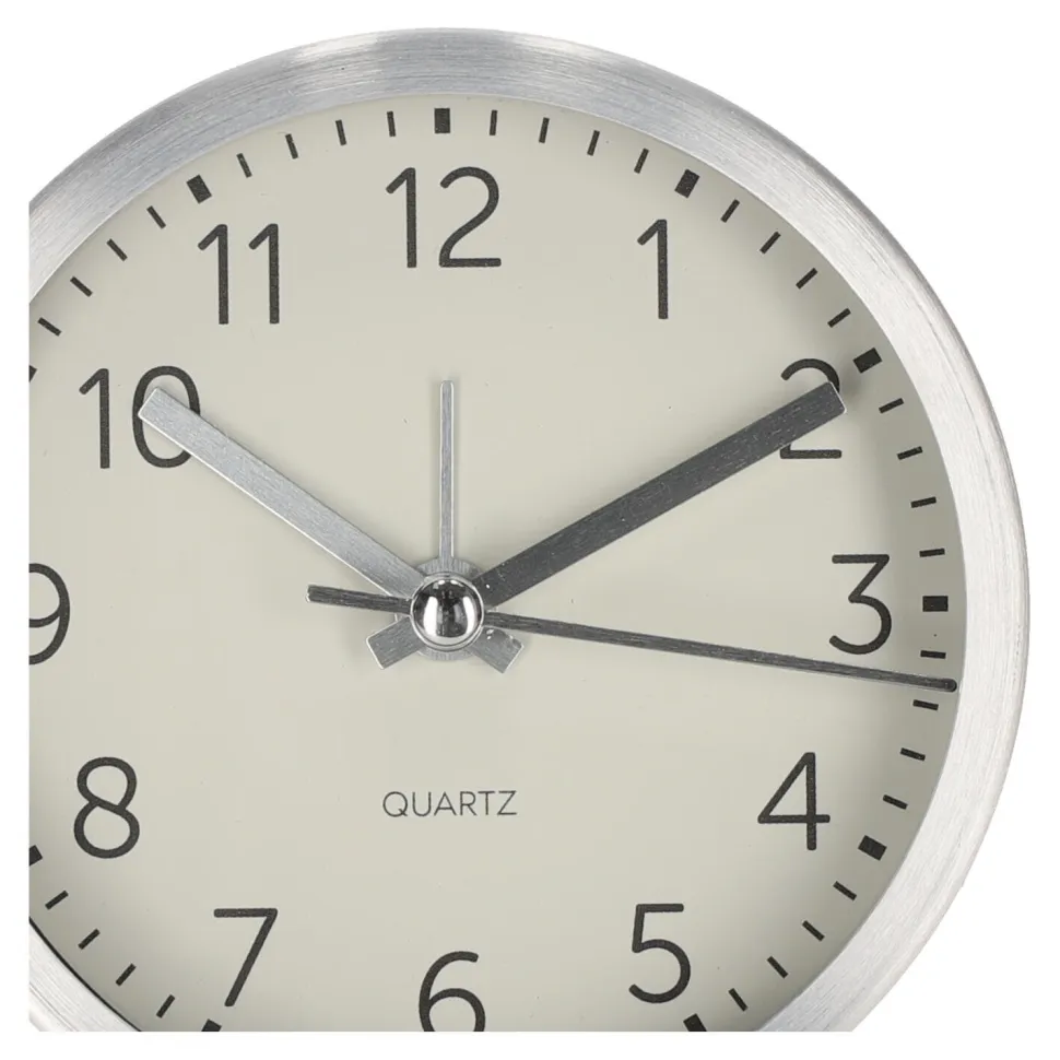 Budzik Quazi srebrny 9cm