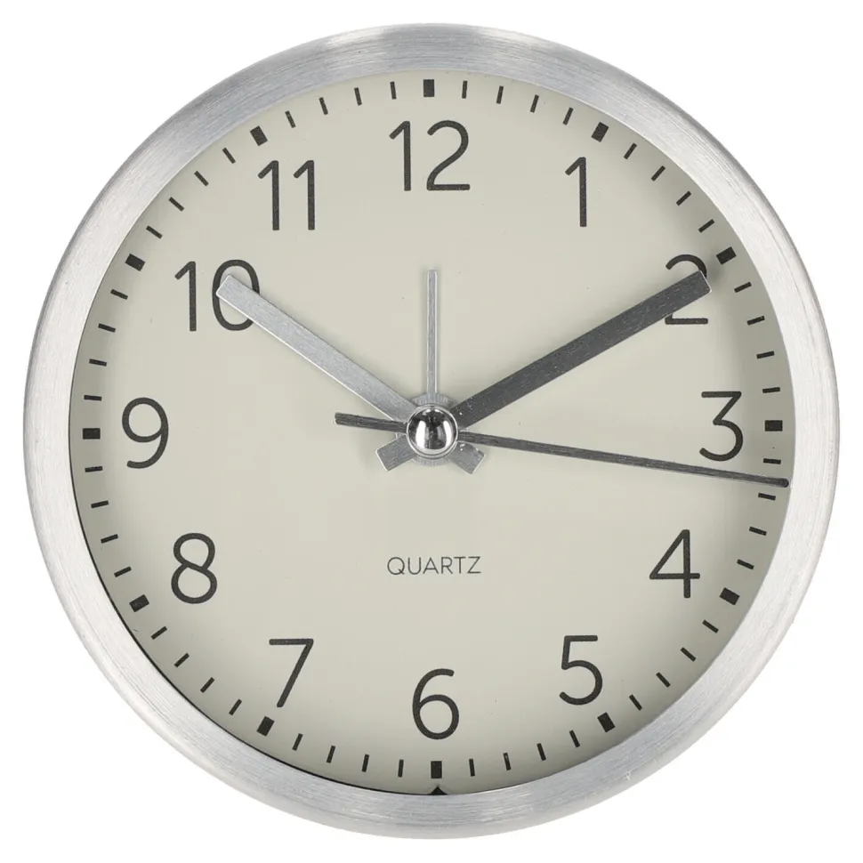 Budzik Quazi srebrny 9cm