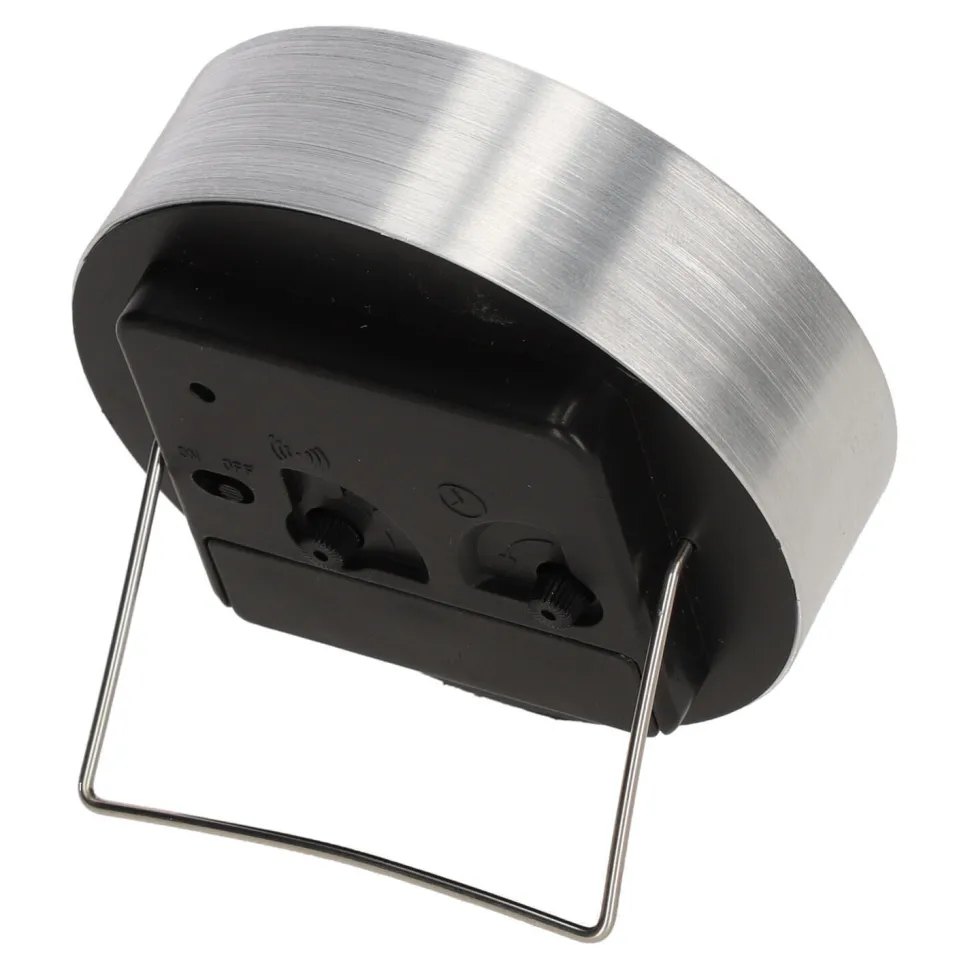 Budzik Quazi srebrny 9cm