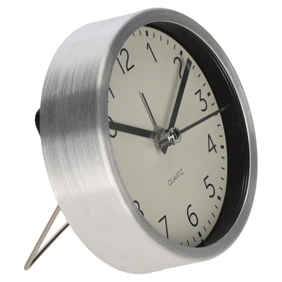 Budzik Quazi srebrny 9cm