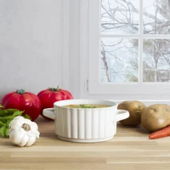 Bulionówka z uszami Vlora 8,5cm beżowa