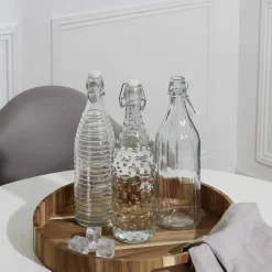 Butelka szklana 1L gładka