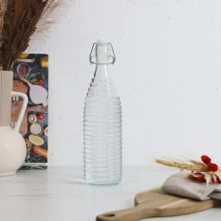 Butelka szklana 1L gładka