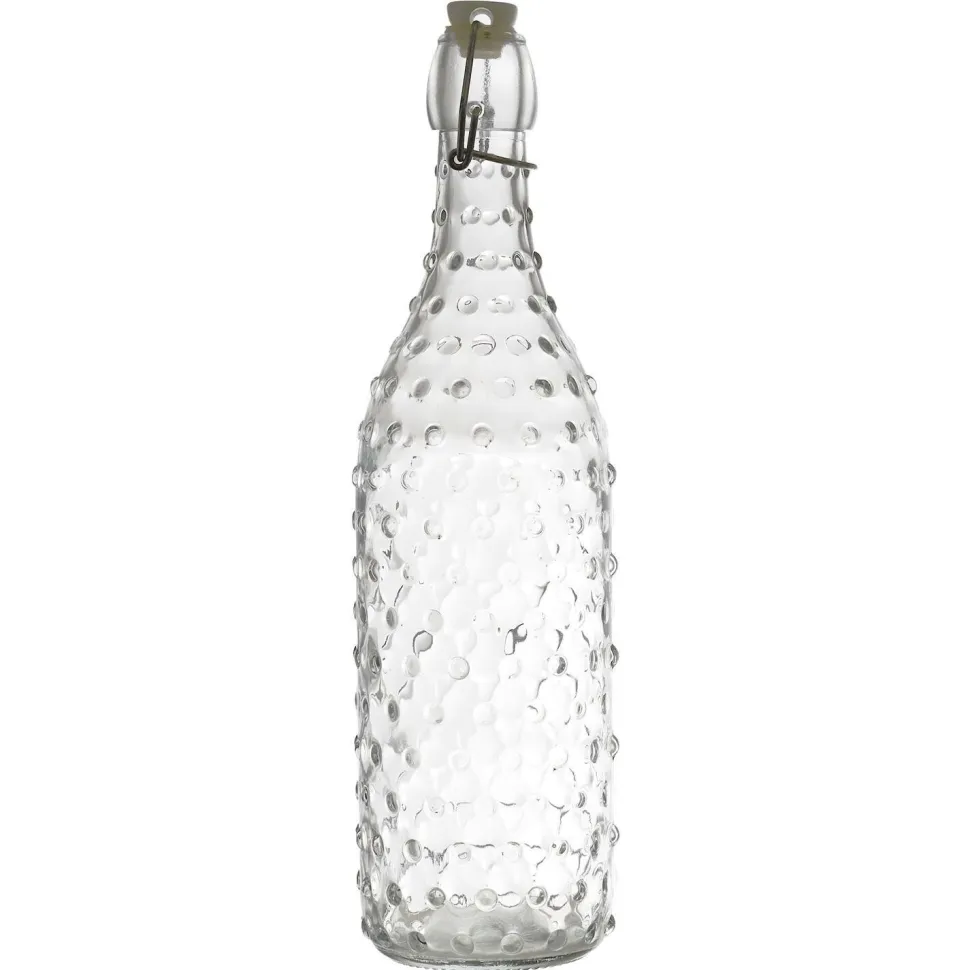 Butelka szklana 1L kropki