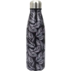 Butelka termiczna Flower czarna 500ml