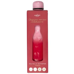 Butelka termiczna 500ml serca różowo-czerwona