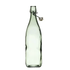 Butleka szklana 1L zielona gładka