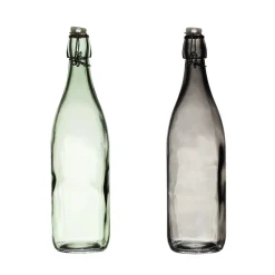 Butleka szklana 1L zielona gładka