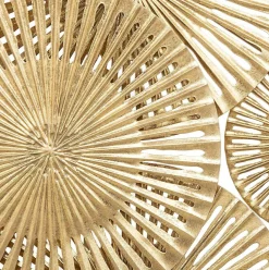 Dekoracja ścienna Alexa metalowa złota