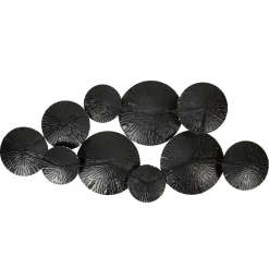 Dekoracja ścienna Anemone złota/ czarna