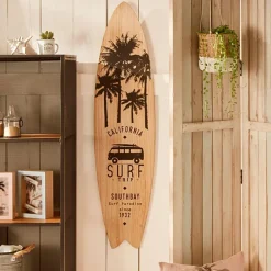 Dekoracja ścienna deska surfingowa czarna