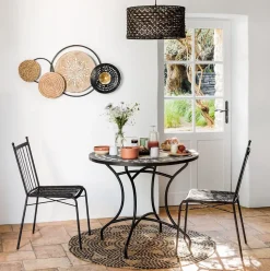 Dekoracja ścienna Eliya metal/drewno