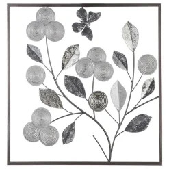 Dekoracja ścienna Florale metalowa