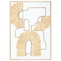 Dekoracja ścienna Inaya 50x70 cm biała