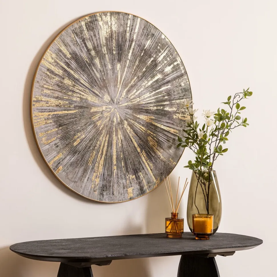 Dekoracja ścienna Izzie 80 cm szara