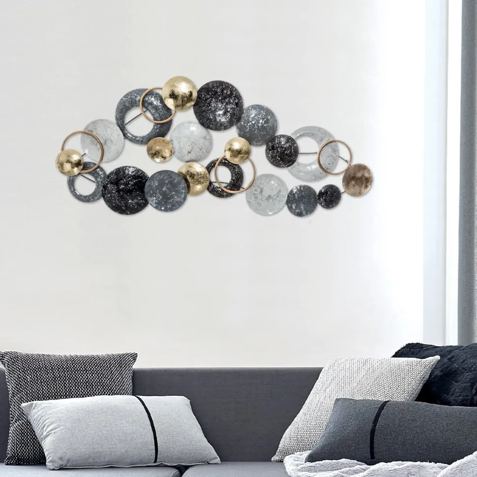 Dekoracja ścienna Lali 90x44cm metalowa