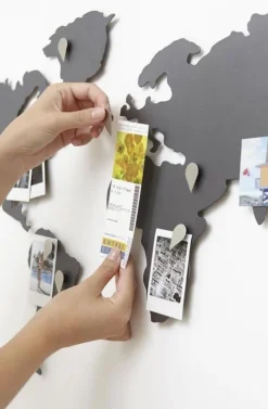 Dekoracja ścienna Mappit czarna