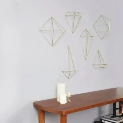Dekoracja ścienna Prisma Brass
