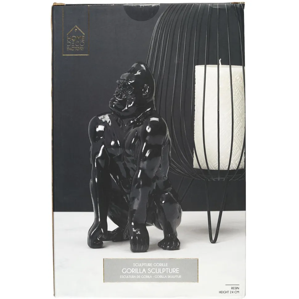 Dekoracja Goryl czarna