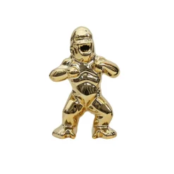 Dekoracja Goryl złoty mini