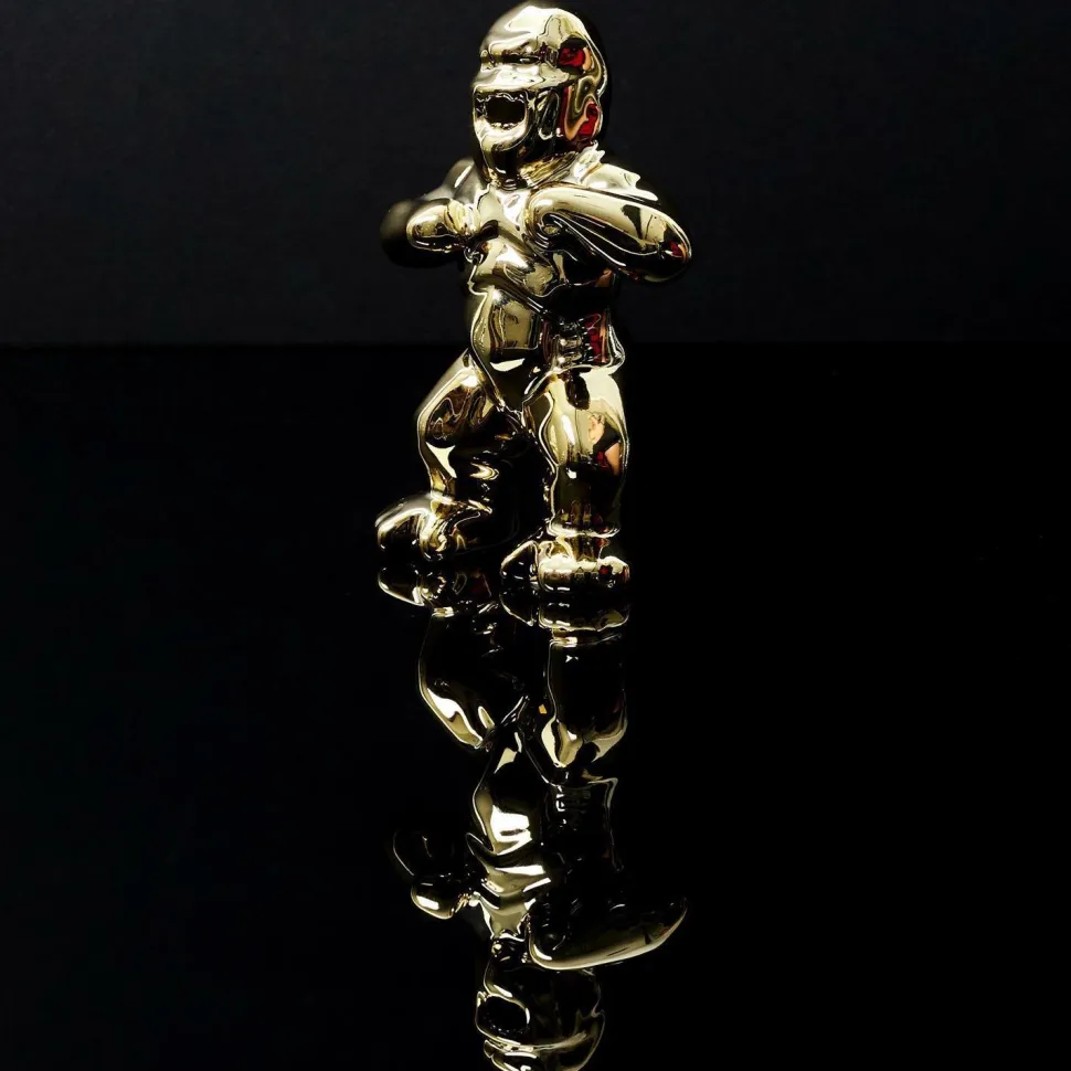 Dekoracja Goryl złoty mini